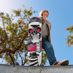 Street Art Skelet Schedel Skateboard