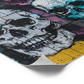 Street Art Skull Poster Design A29 (Coin)