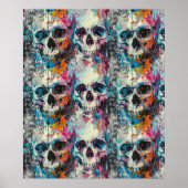 Street Art Skull Poster Design A32 (Devant)