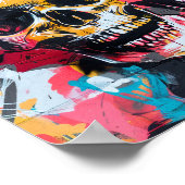 Street Art Skull Poster Design A35 (Hoek)