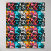 Street Art Skull Poster Design A36 (Voorkant)