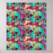 Street Art Skull Poster Design A37 (Devant)