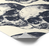 Street Art Skull Poster Design A6 (Coin)
