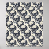 Street Art Skull Poster Design A6 (Devant)