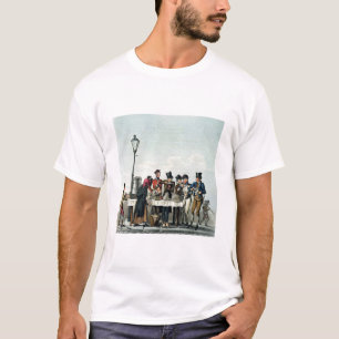 Street Breakfast gegraveerd door G.Hunt, 1825 (eng T-shirt
