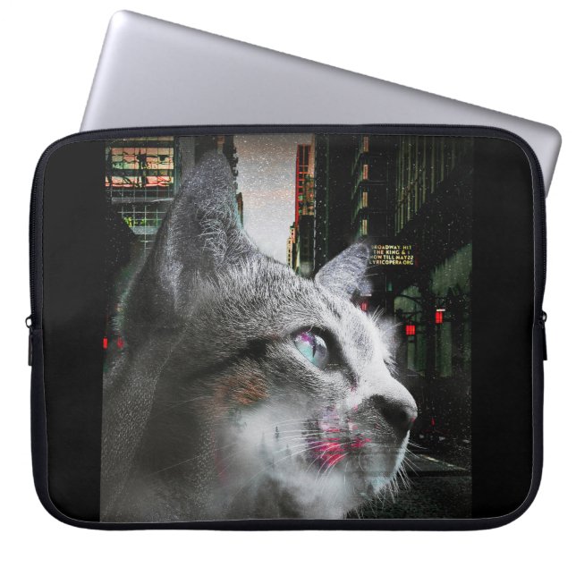 Street Cat Laptop Sleeve (Voorkant)