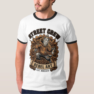 Street Crew Rebel Art Mechanische Beer T-shirt