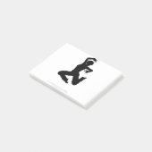 Street Dance Dancer Silhouette Post-it® Notes (Schuin)
