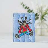 Street Dancing Doll Briefkaart (Staand voorkant)