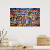 Street Dialog II - Canvas Print (Keuken)