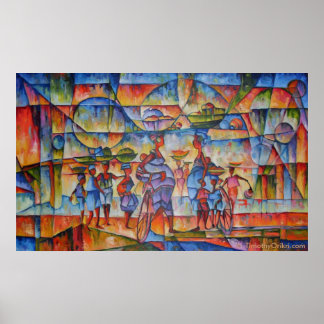 Street Dialog II - Canvas Print