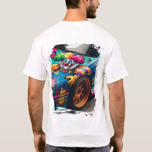 Street Eagle's Drift Clown Series Chaos Car Kunst T-shirt