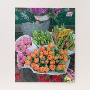Street Flower Vendor, Rome Italië Legpuzzel