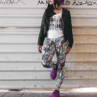 Street Graffiti Leggings - Fun