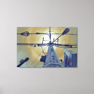 "Street Halo" Vinyl Fotobehang Canvas Afdruk