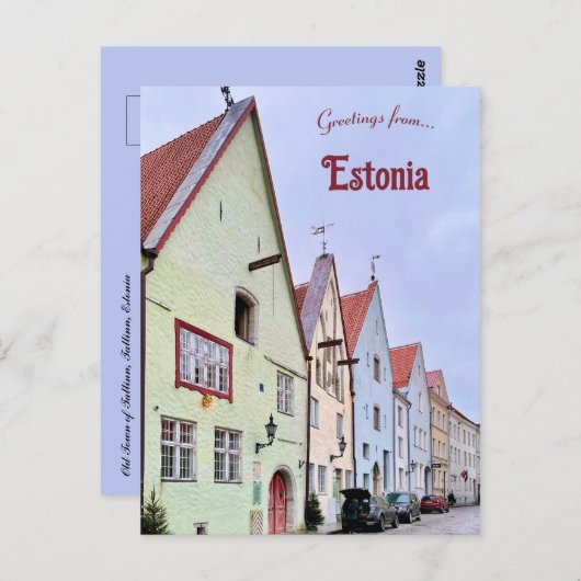 Street in Old Town of Tallinn Estonia Briefkaart (Voorkant / Achterkant)