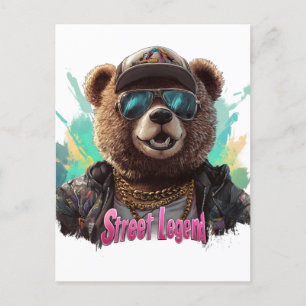 Street Legend Beer - Cool Graphic Design Briefkaart