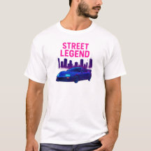 Street Legend - Neon Sports Car Shirt