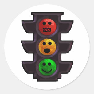 Street Light Moods Ronde Sticker