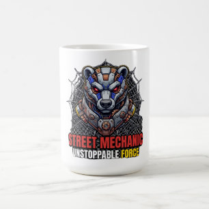 Street Mechanic Onstoppelijke Kracht Beer T-Shirt Koffiemok