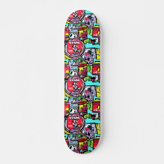 STREET POP ART SKATEBOARD (Voorkant)