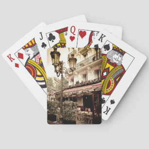 Street restaurant, Parijs, Frankrijk Speelkaarten