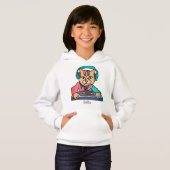 Street Retro Chat avec casque | Drôle (Devant entier)