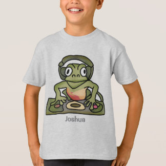 Street Retro Frog met hoofdtelefoon | grappig T-shirt