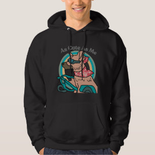 Street Retro Hond met Zonnebril grappig Hoodie