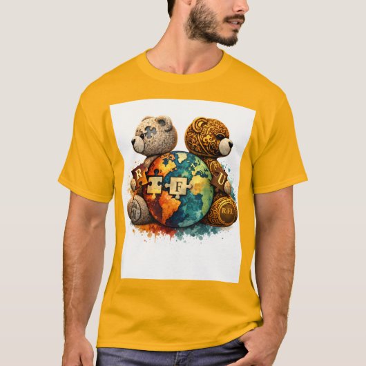 Street Royalty Teddy Bear Graphic T-Shirt (Devant)