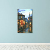 Street Scene Canvas Afdruk (Insitu (Houten vloer))