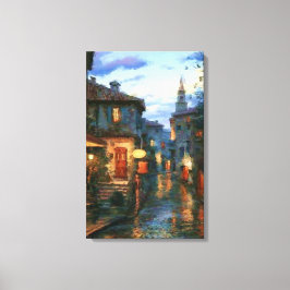 Street Scene Canvas Afdruk