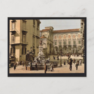 Street scene, Napels, Italië klassiek Photochrom Briefkaart