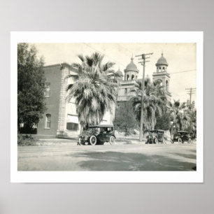 Street Scene, Riverside, California  Poster