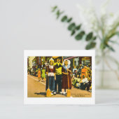 Street Scrubbers op het Tulip Festival, Holland, M Briefkaart (Staand voorkant)