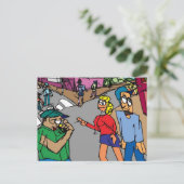 Street Seen Briefkaart (Staand voorkant)