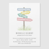 Street Sign 8th Grade Gradution Party Invitation Magnetische Uitnodiging (Voorkant)