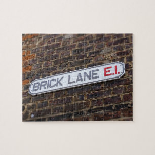 Street Signs of London - Brick Lane - 8x10 - 110 p Legpuzzel