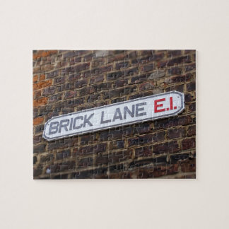 Street Signs of London - Brick Lane - 8x10 - 110 p Legpuzzel