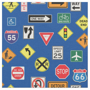 Street Signs Road Trip RV Stof