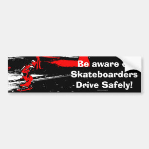 Street Skater - Skateboarder Bumpersticker