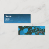 STREET SPLATTER blauw Mini Visitekaartje (Voorkant / Achterkant)