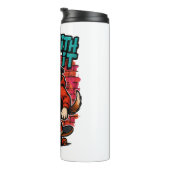 Street Style Beagle Skateboarding Graffiti Art Thermosbeker (Geroteerd rechts)