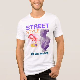 Street Style Esthetische T-shirt met Glitch Art