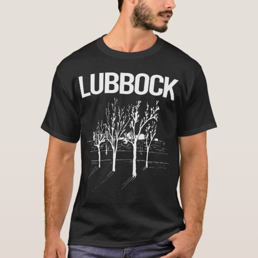 Street Trees Lubbock T-shirt (Voorkant)