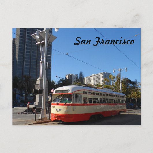 Streetcar- San Francisco Briefkaart (Voorkant)