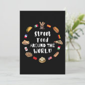 Streetfood over de hele wereld kaart (Staand voorkant)