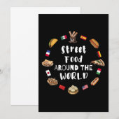Streetfood over de hele wereld kaart (Voorkant / Achterkant)