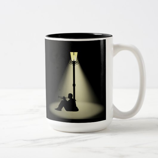 Streetlight Dancer Jazz Music Café Mug (Droit)