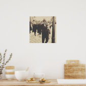 Streets in Lissabon (Fernando Pessoa) Poster (Keuken)